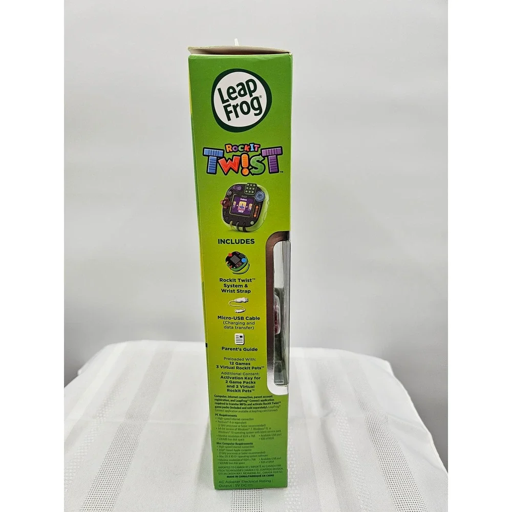 LeapFrog RockIt Twist Game Bundle Green Handheld Learning System 80-606098 NEW